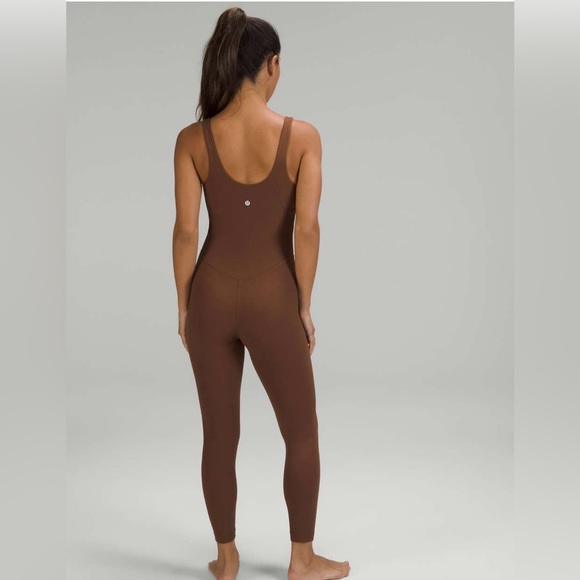 Lululemon Align Ribbed Body Suit 25” in Mocha - Picture 2 of 3